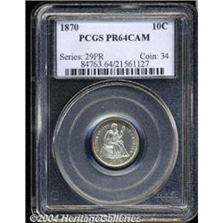1870[10C] PR64 Cameo PCGS.