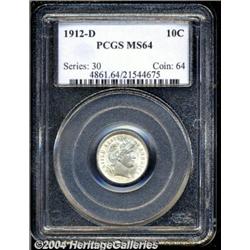 1912-D[10C] MS64 PCGS.