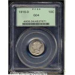 1916-D[10C] Good 4 PCGS.