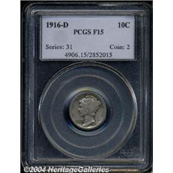 1916-D[10C] Fine 15 PCGS.