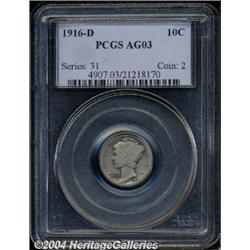 1916-D[10C] AG3 PCGS.