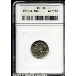 1921-D[10C] AU50 ANACS.