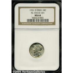 1931-D[10C]--Doubled Die Obverse--MS64 NGC.