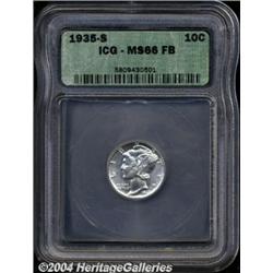 1935-S[10C] MS66 Full Bands ICG.