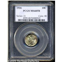 1936[10C] MS68 Full Bands PCGS.