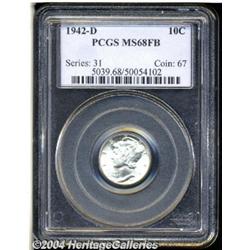 1942-D[10C] MS68 Full Bands PCGS.
