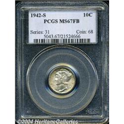 1942-S[10C] MS67 Full Bands PCGS.