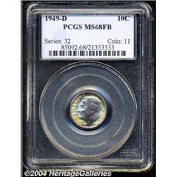 1949-D[10C] MS68 Full Bands PCGS.