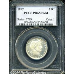 1892[25C] PR65 Cameo PCGS.