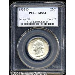 1932-D[25C] MS64 PCGS.