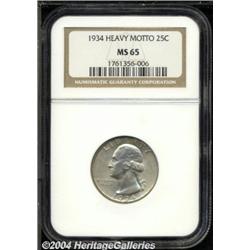 1934[25C] Heavy Motto MS65 NGC.