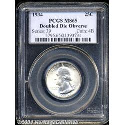 1934[25C] Doubled Die Obverse MS65 PCGS.