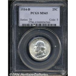1934-D[25C] MS65 PCGS.