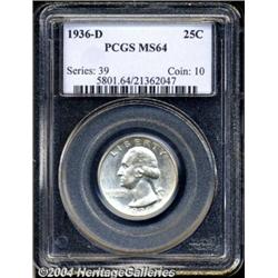 1936-D[25C] MS64 PCGS.