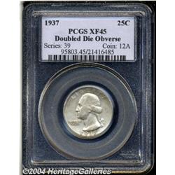 1937[25C] Doubled Die Obverse XF45 PCGS.