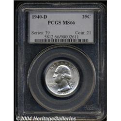 1940-D[25C] MS66 PCGS.