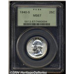 1940-S[25C] MS67 PCGS.