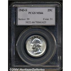 1943-S[25C] MS66 PCGS.