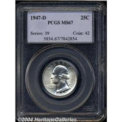 1947-D[25C] MS67 PCGS.
