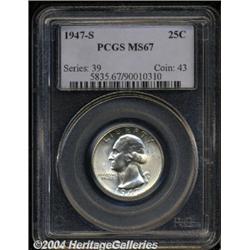 1947-S[25C] MS67 PCGS.