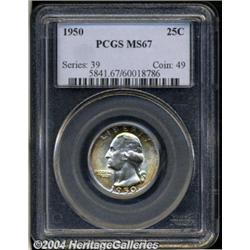 1950[25C] MS67 PCGS.