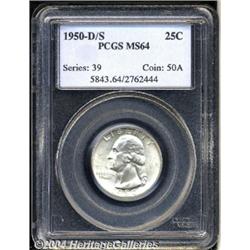 1950-D/S[25C] MS64 PCGS.