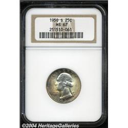 1950-S[25C] MS67 NGC.