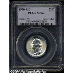 1950-S/D[25C] MS64 PCGS.