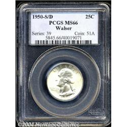 1950-S/D[25C] MS66 PCGS.