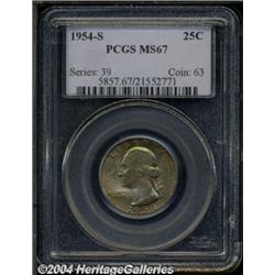 1954-S[25C] MS67 PCGS.