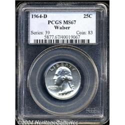 1964-D[25C] MS67 PCGS.