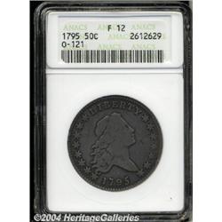 1795[50C] 2 Leaves Fine 12 ANACS.