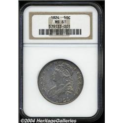 1824[50C] MS61 NGC.
