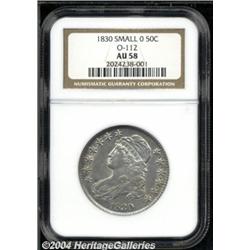 1830[50C] Small 0 AU58 NGC.