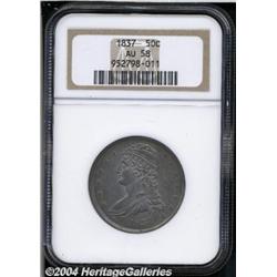 1837[50C] AU58 NGC.