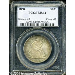 1858[50C] MS64 PCGS.