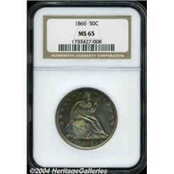 1866[50C] Motto MS65 NGC.