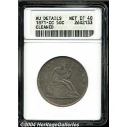 1871-CC[50C]--Cleaned--ANACS. AU Details, Net XF40.