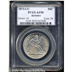 1873-CC[50C] Arrows AU50 PCGS.