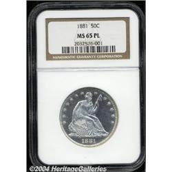 1881[50C] MS65 Prooflike NGC.
