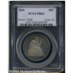 1869[50C] PR63 PCGS.
