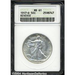 1917-D[50C] Reverse MS61 ANACS.