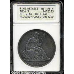 1836[PS$1] Name on Base, Judd-60 Original, Pollock-65, R.1--Plugged, Tooled, Whizzed--ANACS. Fine De