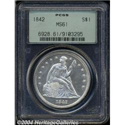 1842[S$1] MS61 PCGS.