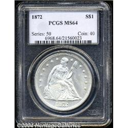 1872[S$1] MS64 PCGS.