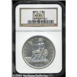 1873[T$1] MS63 NGC.