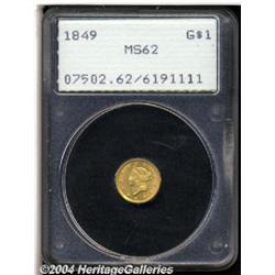 1849[G$1] Open Wreath MS62 PCGS.