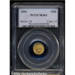1853[G$1] MS63 PCGS.