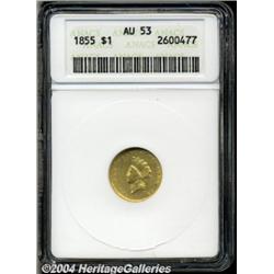 1855[G$1] AU53 ANACS.
