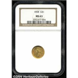 1858[G$1] MS63 NGC.